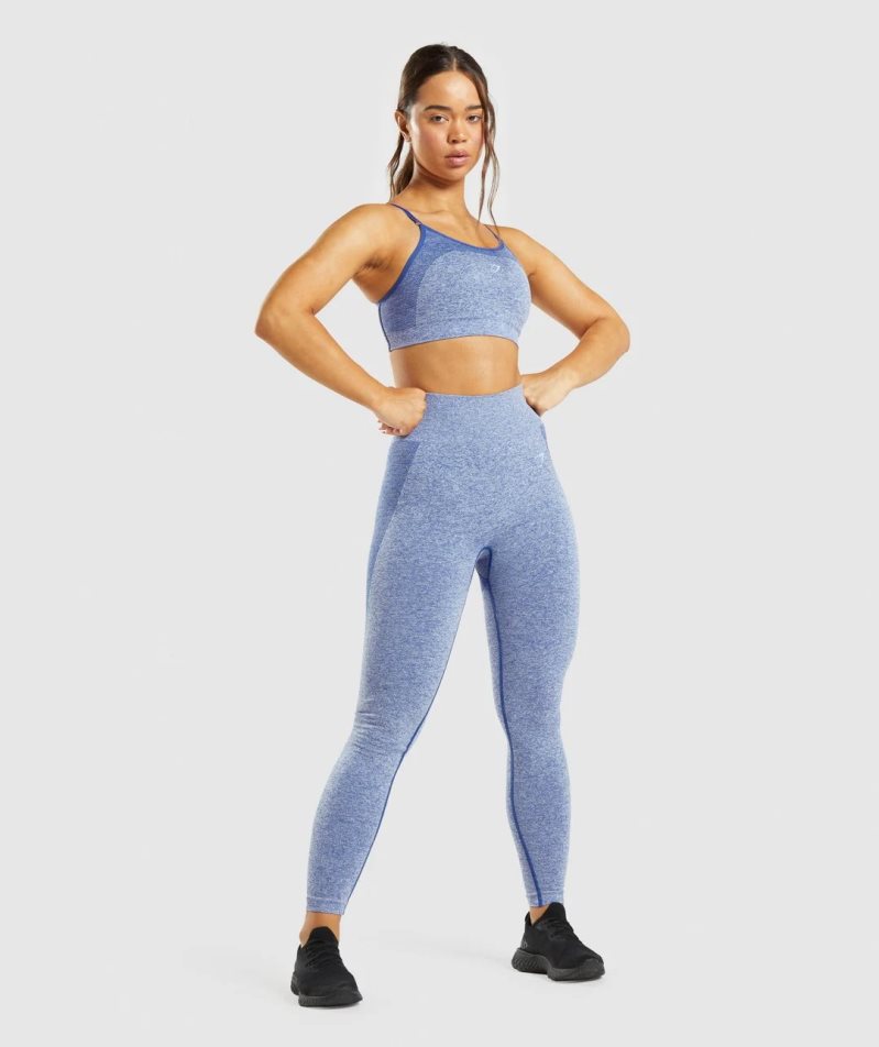 Legginsy Gymshark Flex High Waisted Damskie Niebieskie | PL 406QWY